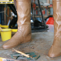 12   Boot detail - folds and creases
